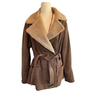 Moda International Leather Aviator Jacket